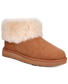 UGG reg  Women s Classic Mini Fluff Booties   Reviews - Boots - Shoes - Macy s at Macys